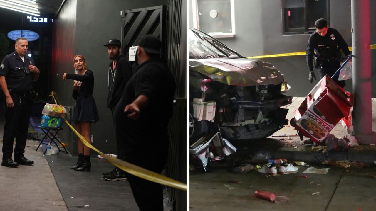 En fotos: Una noche de discoteca termina en caos en Los Ángeles con 30 heridos tras ser atropellados en East Hollywood