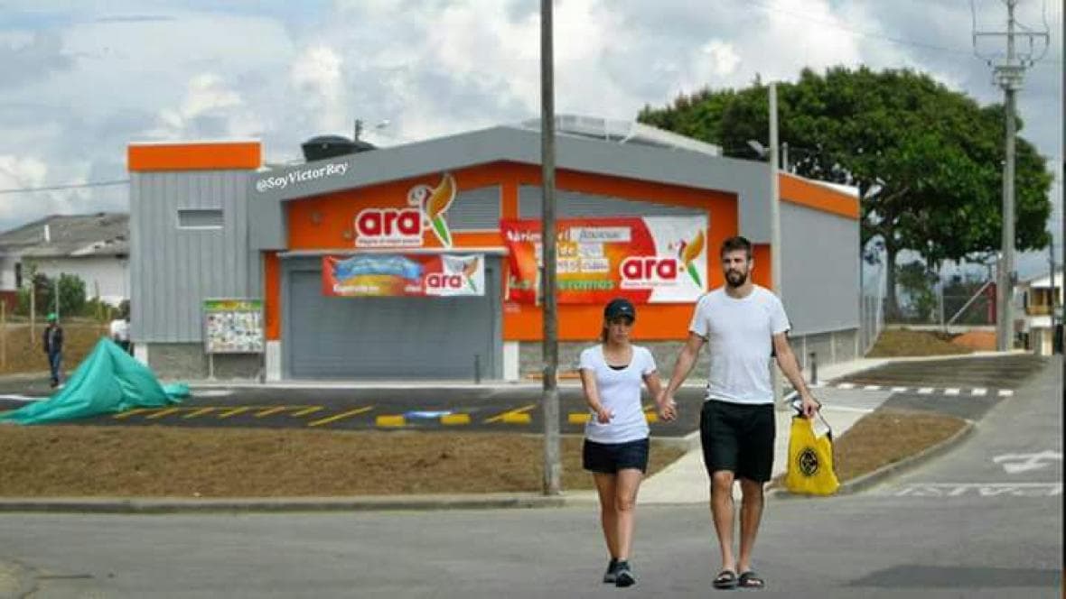 También se bromeó con la pareja yendo de compras a supermercados y almacenes populares.