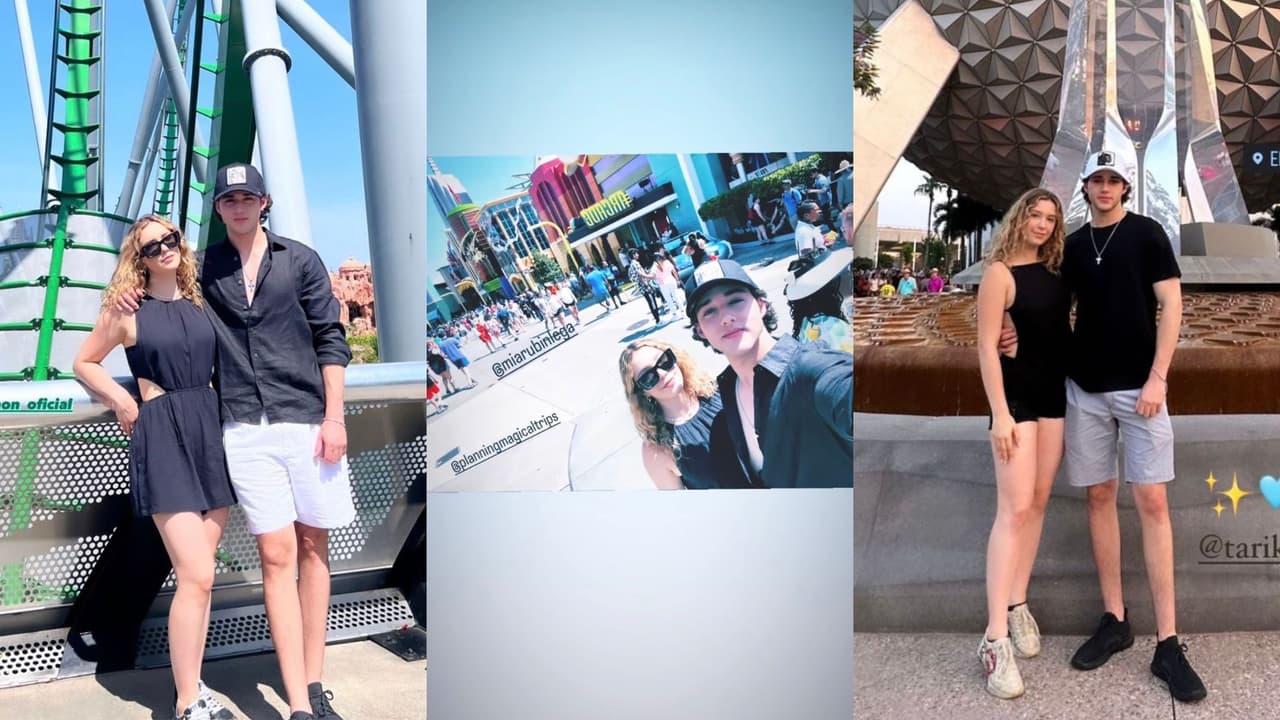 Mía Rubín presume sus vacaciones en Orlando con su novio.