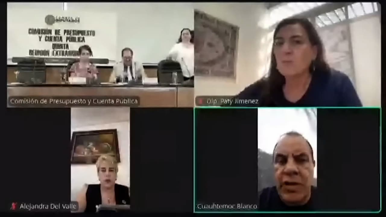 Cuauhtémoc Blanco, diputado y exfutbolista mexicano, es captado jugando pádel en una sesión en línea