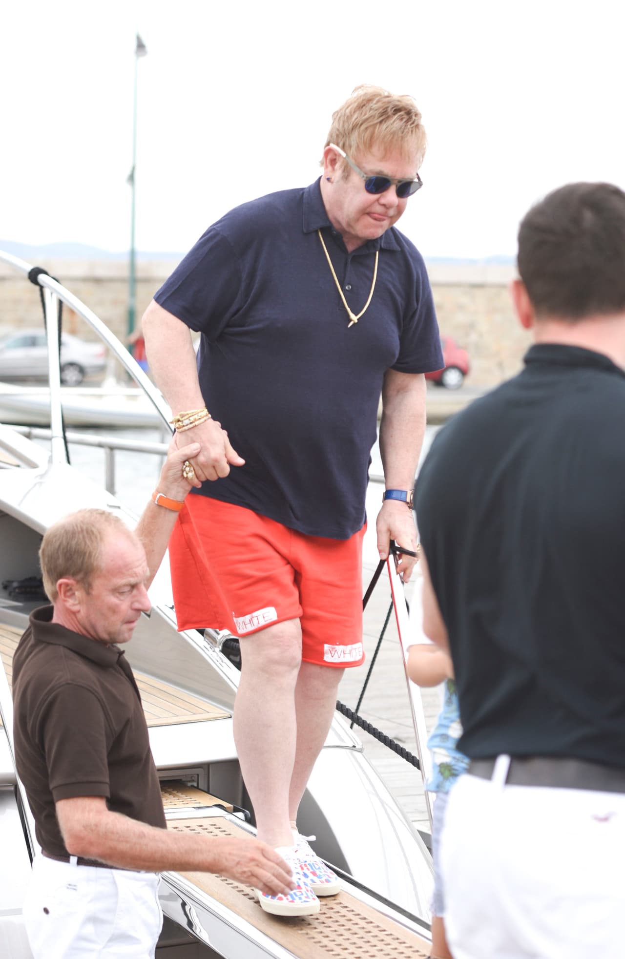 El músico y su pareja presumieron a los pequeños Zachary, de cuatro años, y Elijah, de dos.