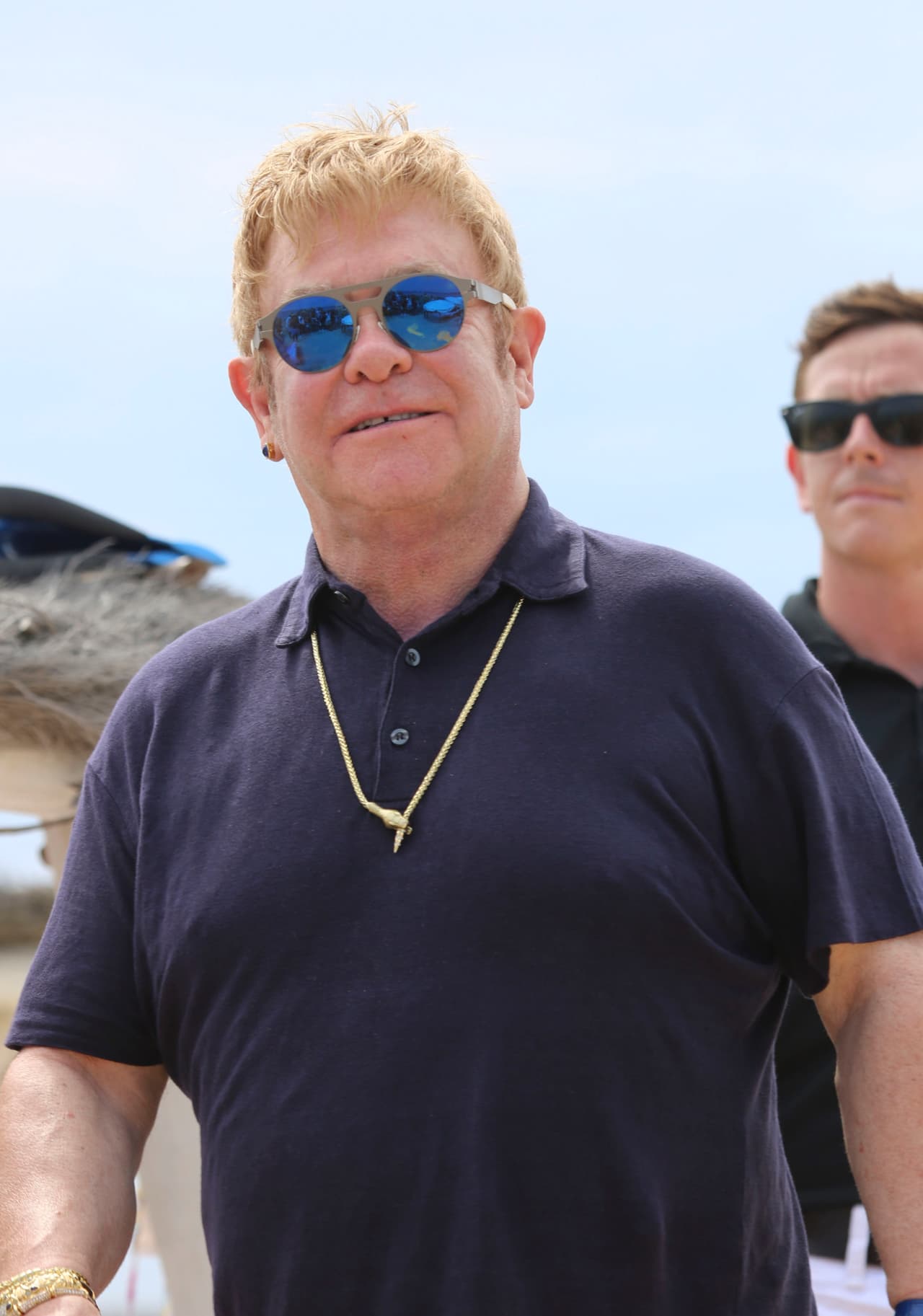 Se le vio bastante feliz al cantante.