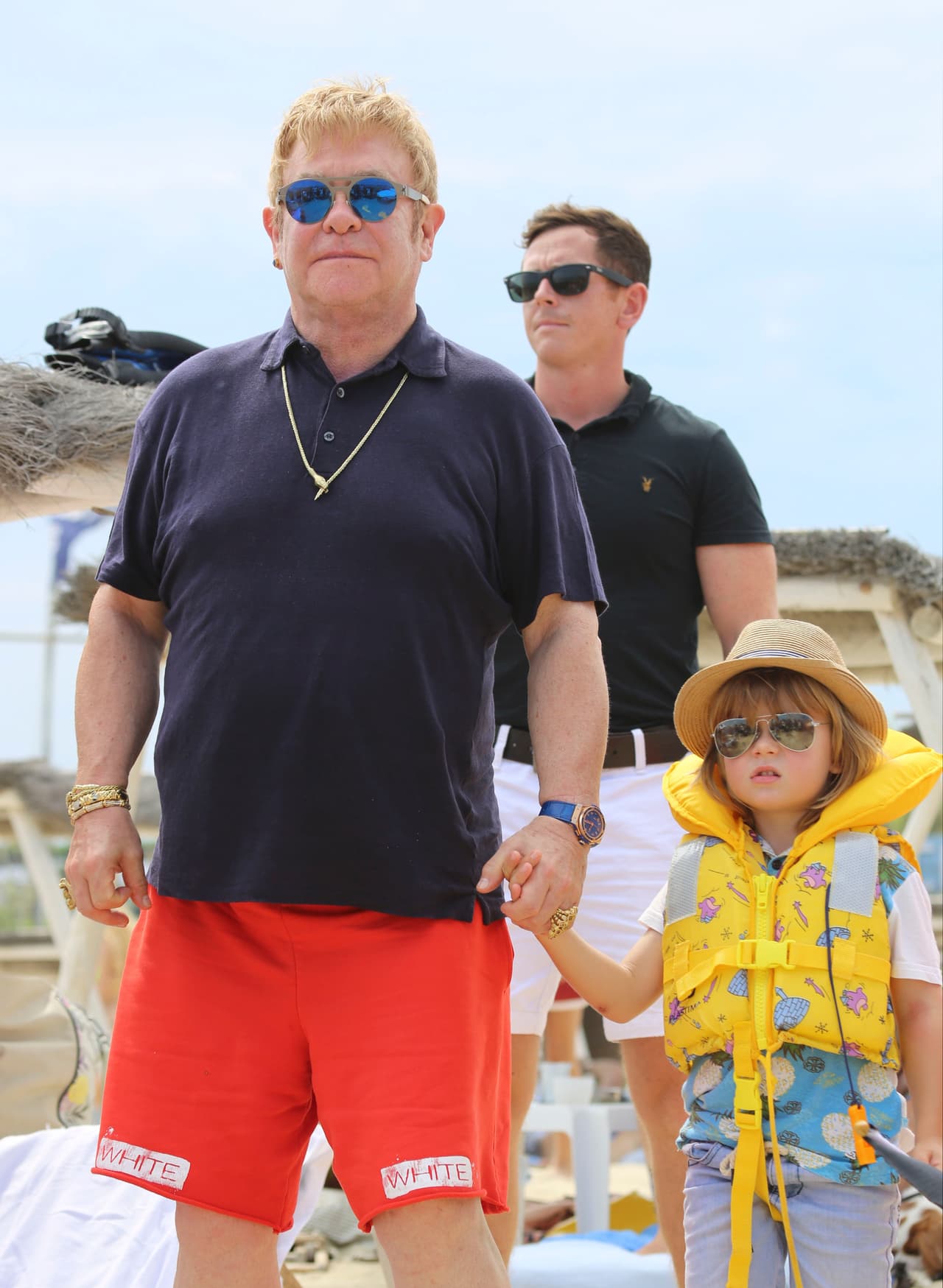 El músico y su pareja presumieron a los pequeños Zachary, de cuatro años, y Elijah, de dos.