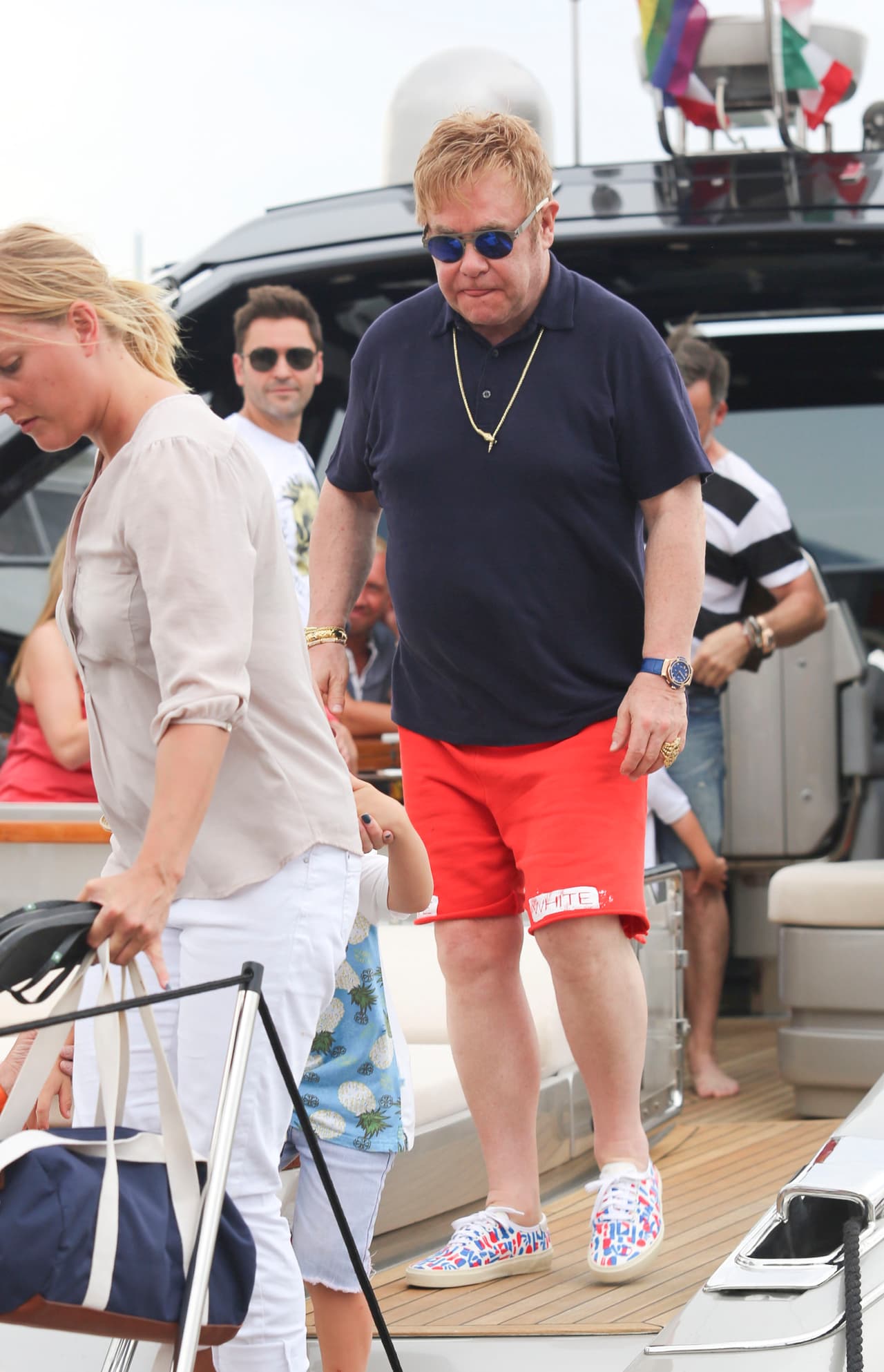 El músico y su pareja presumieron a los pequeños Zachary, de cuatro años, y Elijah, de dos.