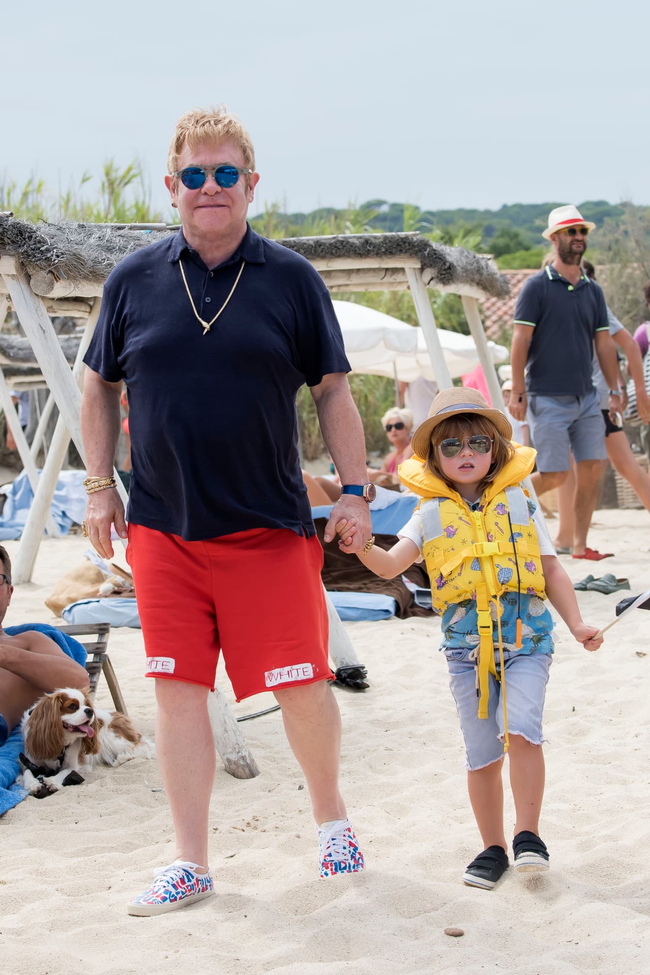 El músico y su pareja presumieron a los pequeños Zachary, de cuatro años, y Elijah, de dos.