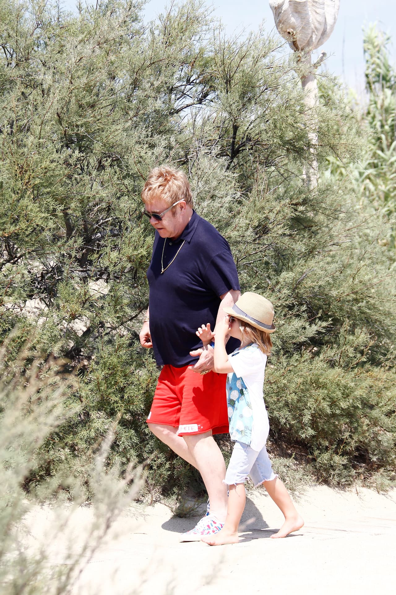 El músico y su pareja presumieron a los pequeños Zachary, de cuatro años, y Elijah, de dos.