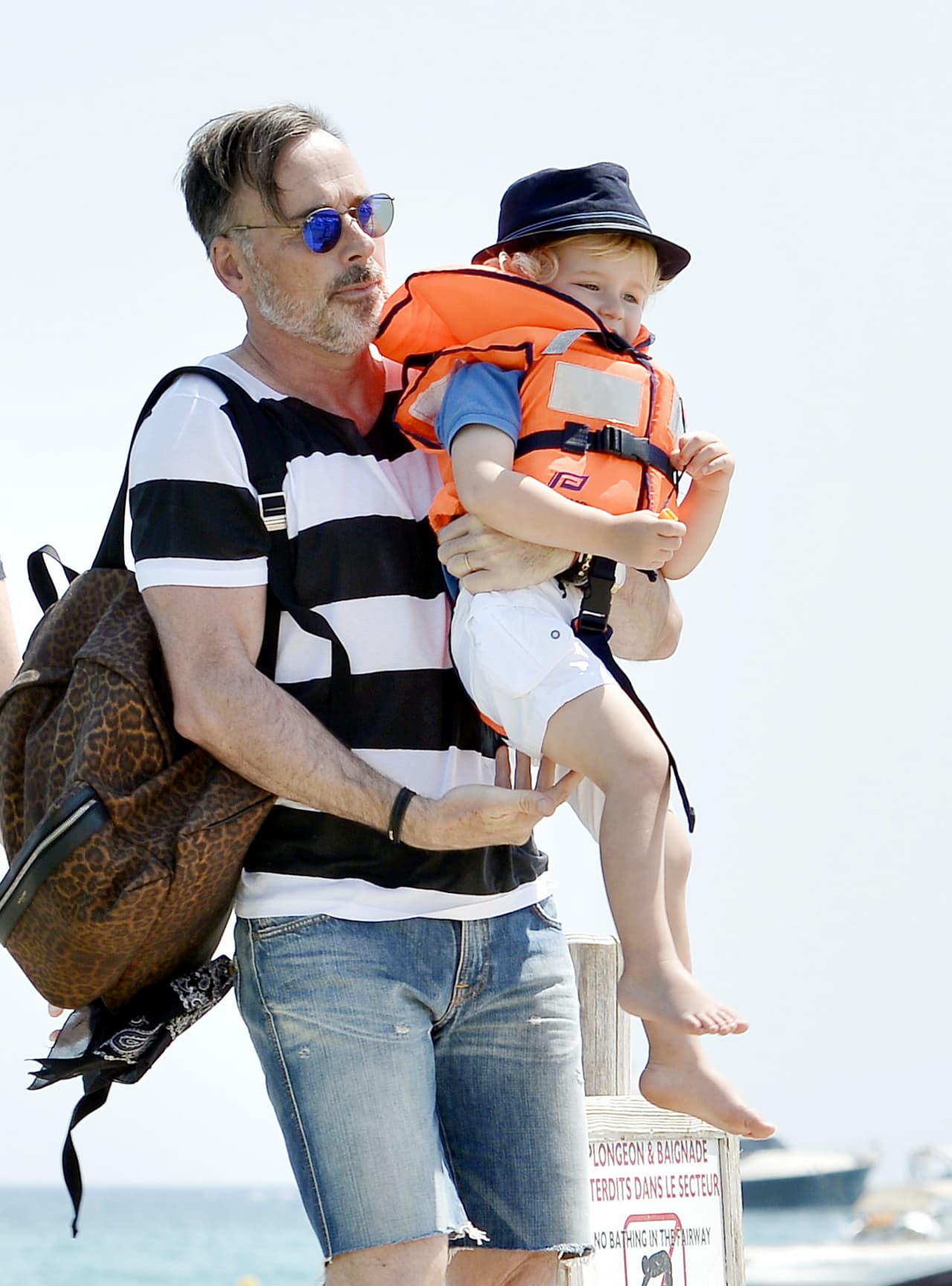 El músico y su pareja presumieron a los pequeños Zachary, de cuatro años, y Elijah, de dos.