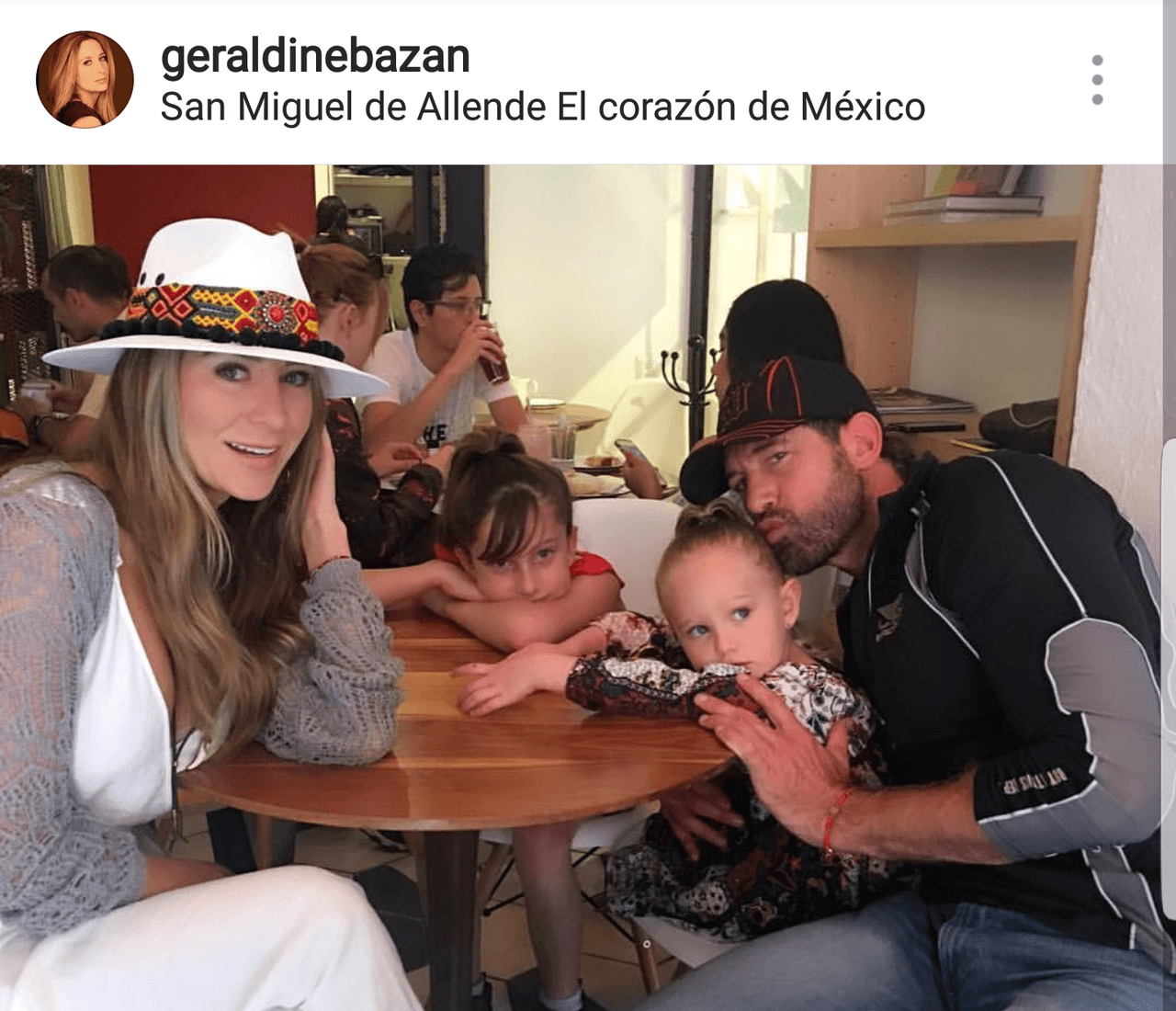 Por su parte Geraldine compartió a principios de julio uno de los últimos viajes que hicieron en familia a San Miguel de Allende donde, pese a que estaban un poco separados, seguían juntos.