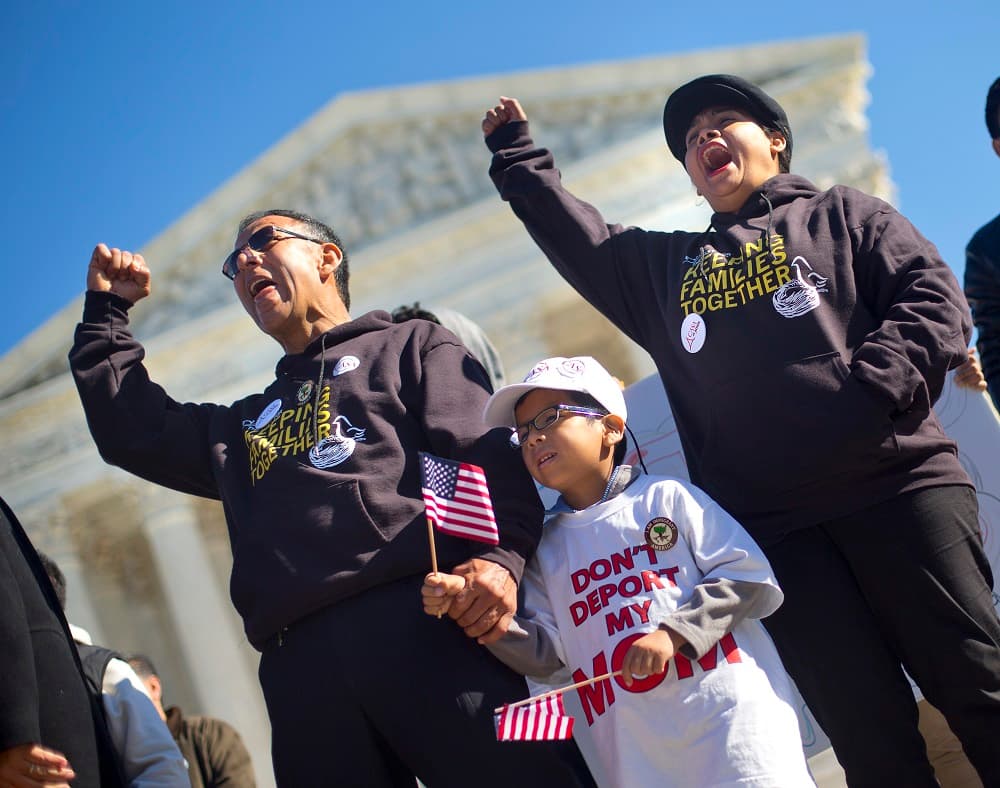 Protesta frente a la Corte Suprema en Washington