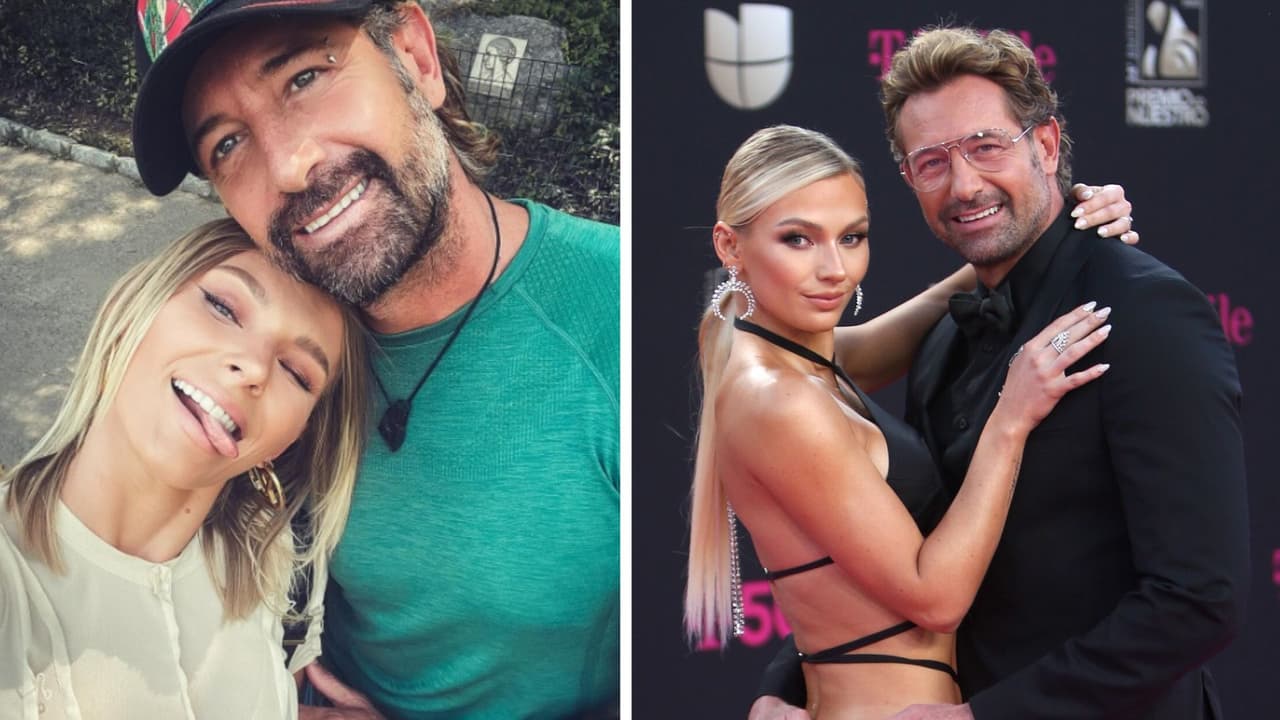 Gabriel Soto e Irina Baeva reaparecen juntos y muy sonrientes en Premio Lo Nuestro 2023: fotos