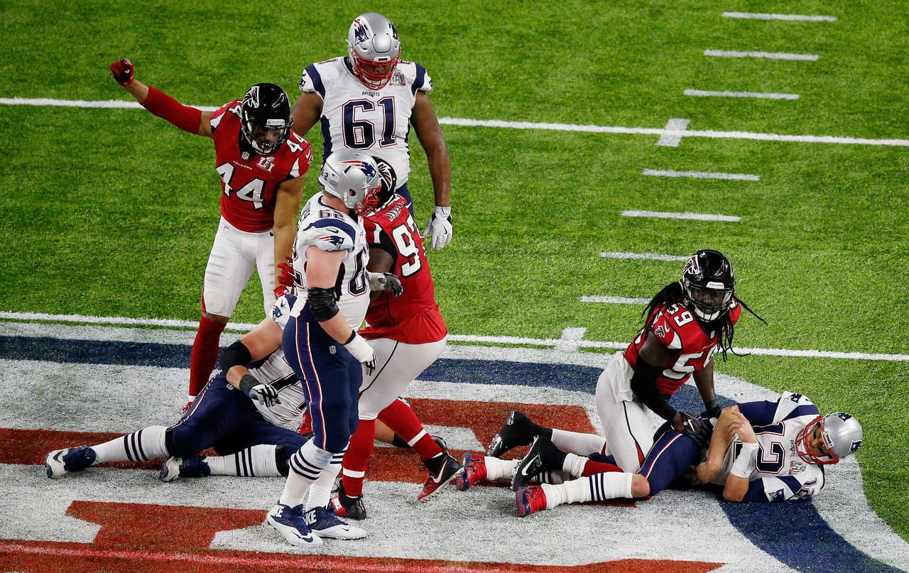 La ofensiva de New England Patriots, en cabeza de Tom Brady, fue dominada.