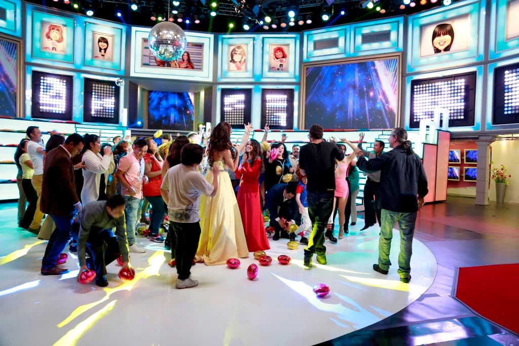 El público fue partícipe de esta grabación.