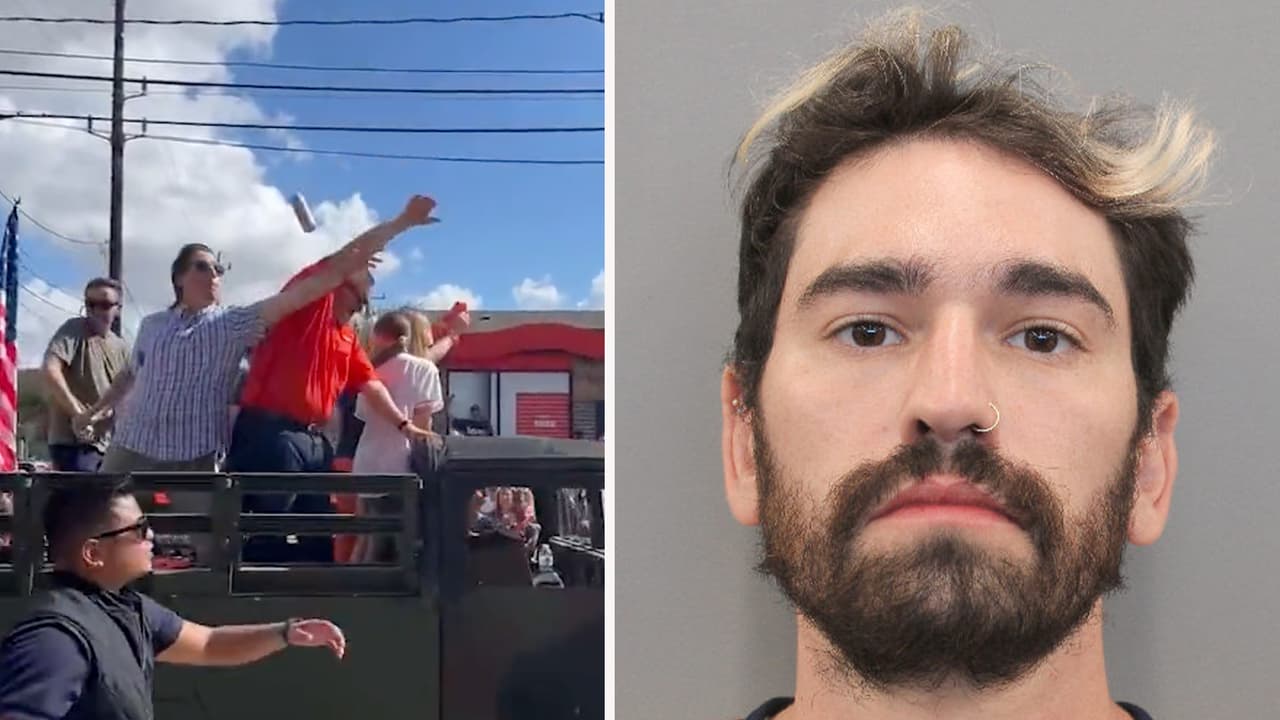 Fijan fianza de $40,000 al sospechoso de lanzar una lata de cerveza a Ted Cruz durante el desfile de los Astros