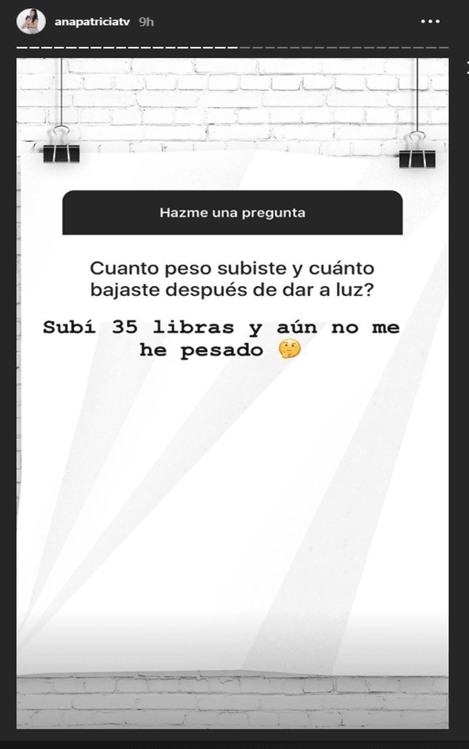 La conductora respondió a preguntas de sus seguidores en Instagram.