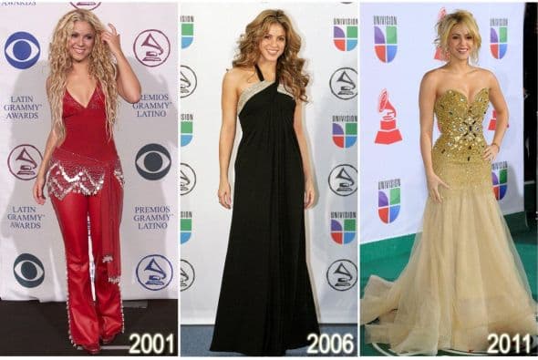 Shakira usa la ropa de acuerdo a la etapa de la vida en la que se encuentre.
