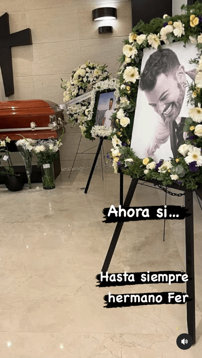En el video que Cachero compartió en redes escribió: "Ahora sí… Hasta siempre hermano Fer".
<br>