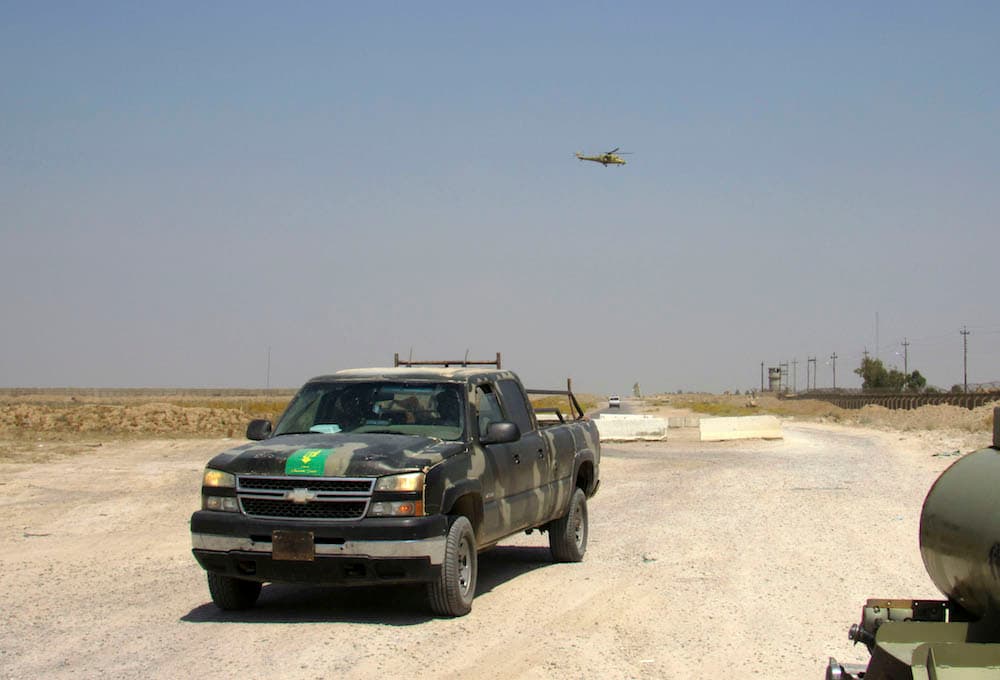 La acción militar terrestre es apoyada desde el aire