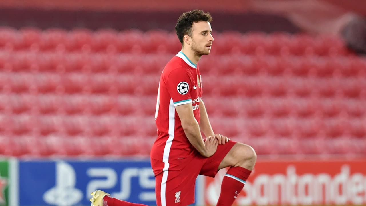 Crece la enfermería en el Liverpool: Diogo Jota está lesionado