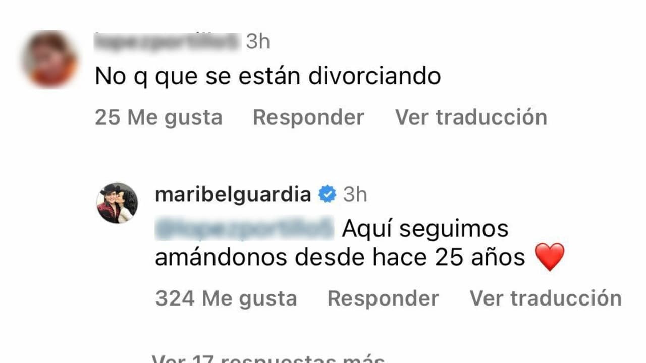 Así respondió Maribel Guardia a quien le preguntó si "si está divorciando" de su esposo ante los rumores que han surgido.