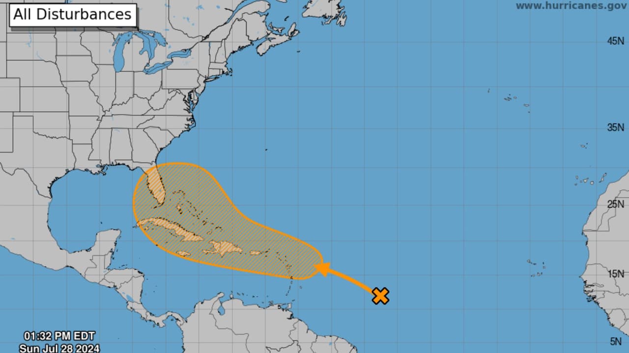 Zona de mal tiempo en el Atlántico podría convertirse en un ciclón tropical