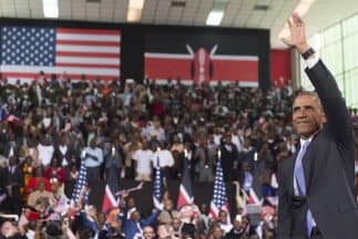 El multitudinario mensaje de Barack Obama en Kenia.