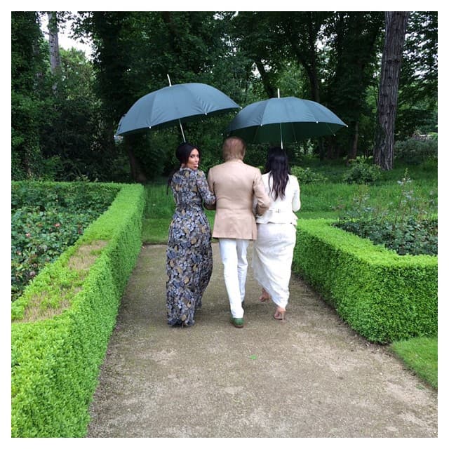 Kim, Kourtney y Valentino.