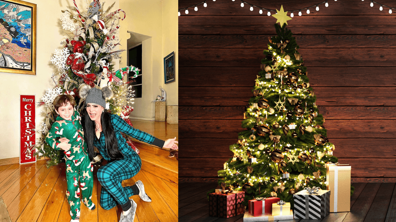 Así lucen los árboles de Navidad de los famosos