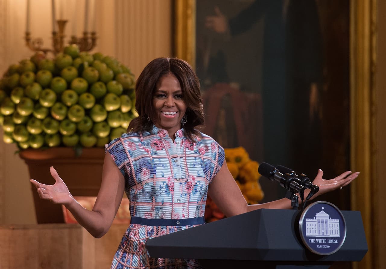 Michelle Obama en la Cena de Estado para niños del 2015