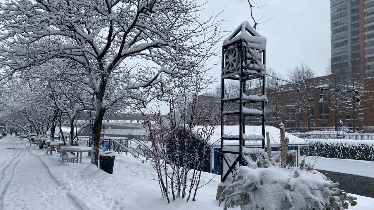 Las zonas cercanas al lago se congelaron particularmente.