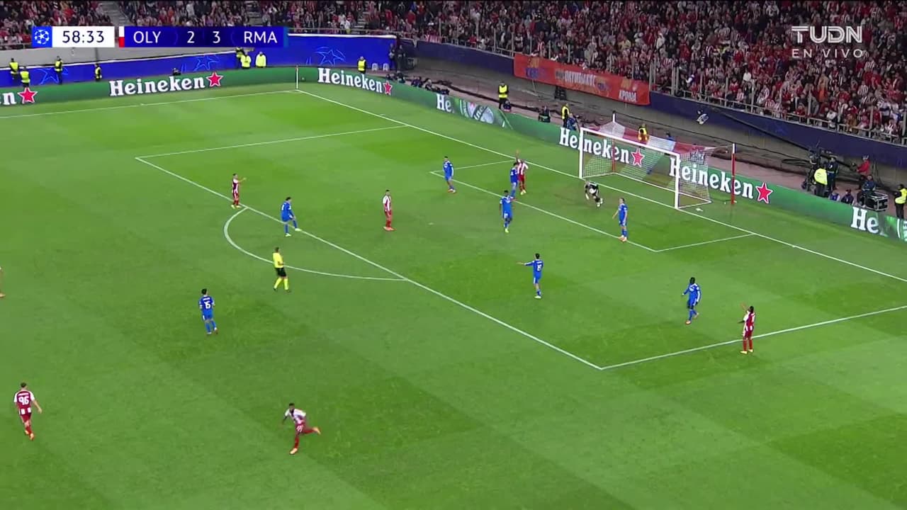 ¡GOL!  anota para Real Madrid. Kylian Mbappé