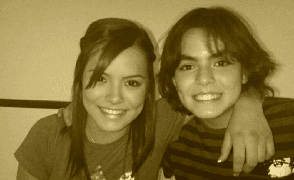 Samadhi y Adriano Zendejas cuando eran niños.