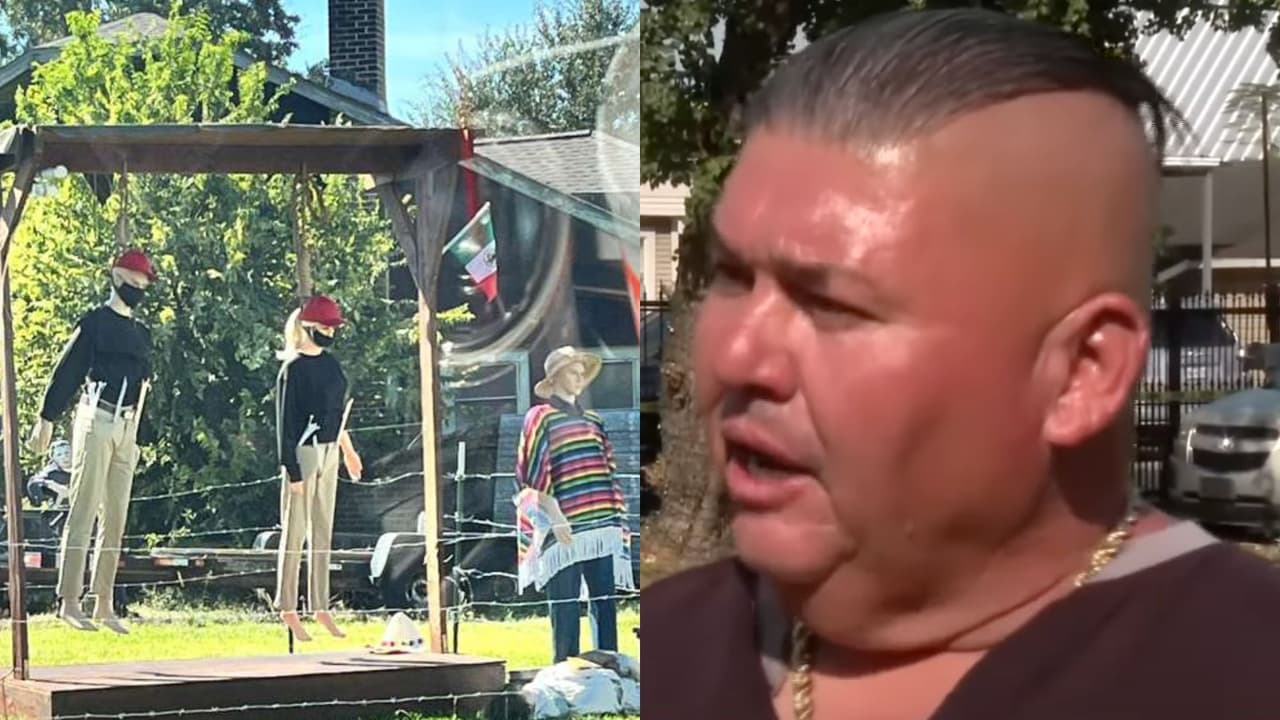 Polémica decoración de Halloween busca cuestionar la política migratoria de EEUU, asegura su creador