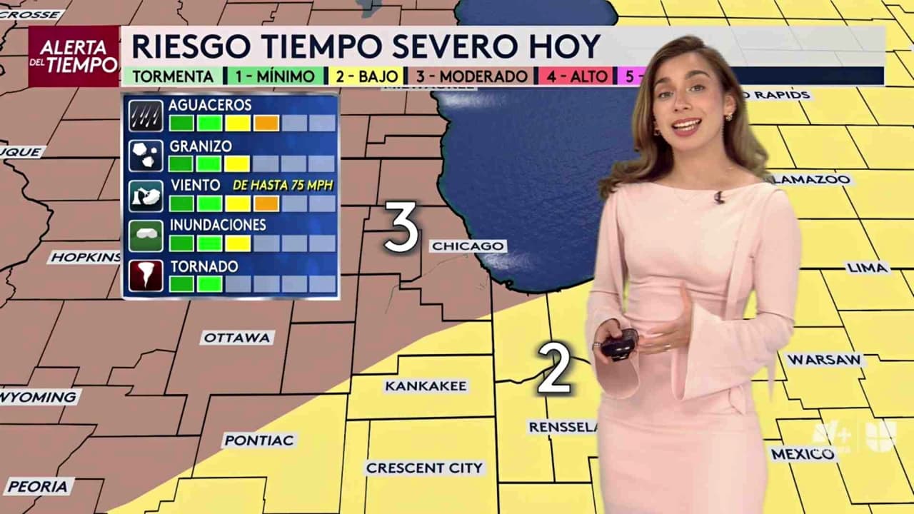 Pronóstico del tiempo hoy en Chicago: Riesgo de tiempo severo 3; el termómetro alcanzará 92 °F