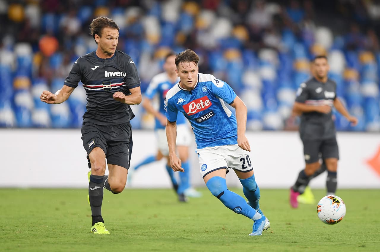 Napoli maneja el partido. Los visitantes generan pocas oportunidades de gol.