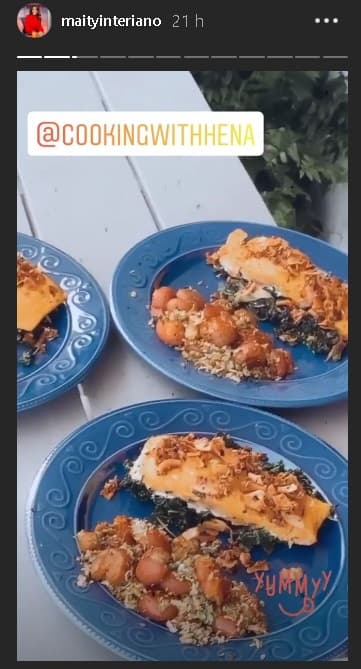 La pequeña de los Interiano preparó un desayuno 'healthy' y Maity se mostró feliz con ella en casa.