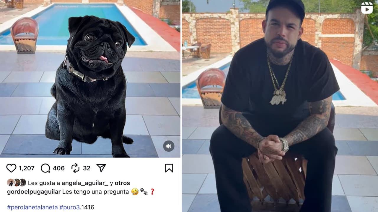 La imagen de la izquierda fue la que salió desde la cuenta de 'El Gordo' Aguilar en Instagran y que mandó a un punto álgido el pleito de Emiliano Aguilar con su familia paterna.