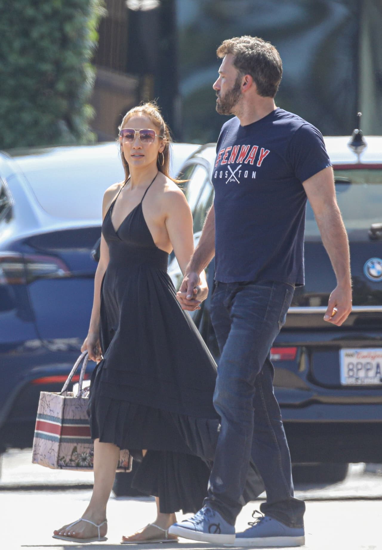 A JLo se le vio relajada y contenta al momento en que la ex del actor apareció con su hija. 
<br>