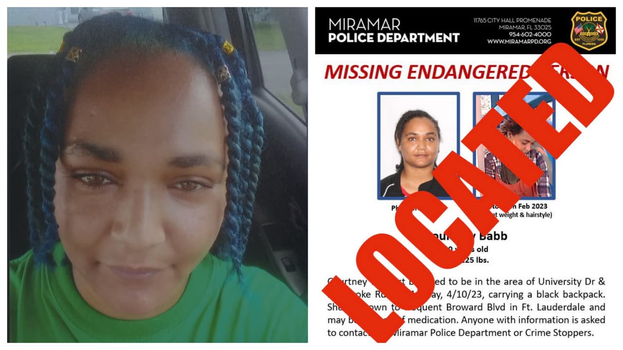 Hallan a mujer de 30 años que había desaparecido hace más de un mes en Miramar