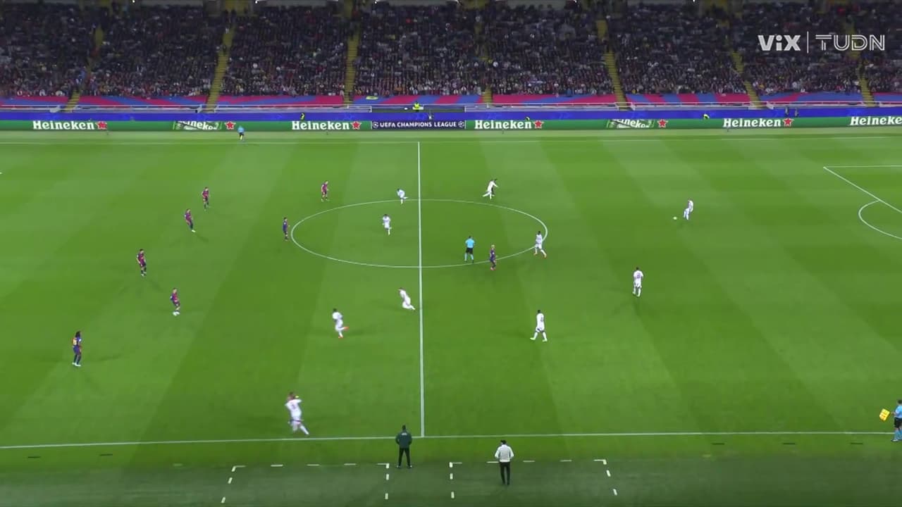 ¡Los culés saltan a la cancha y arranca el partido de Champions!