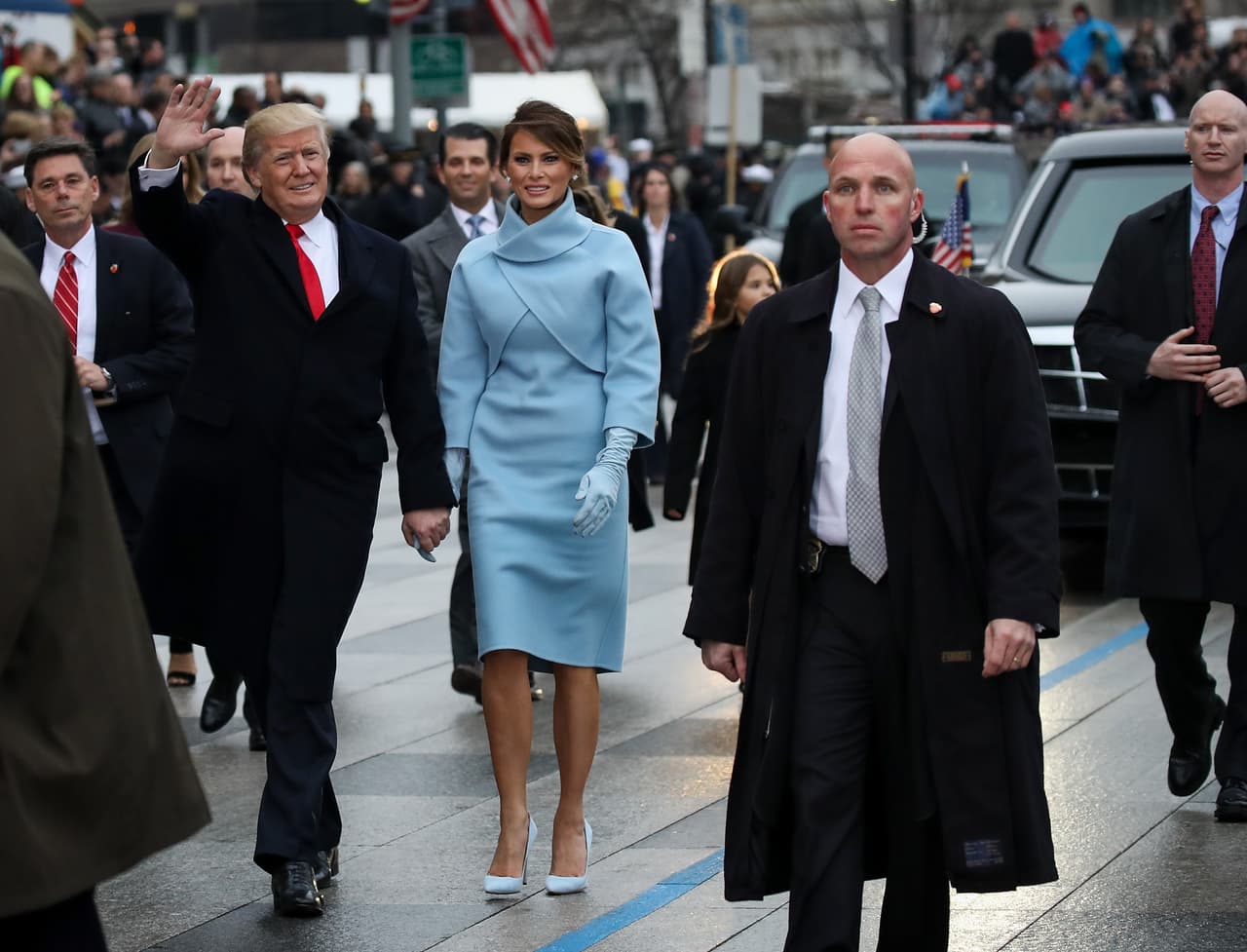 El look con el que llegó al día de la investidura de Donald Trump llegó a ser interpretado como un guiño a Jackie Kennedy.