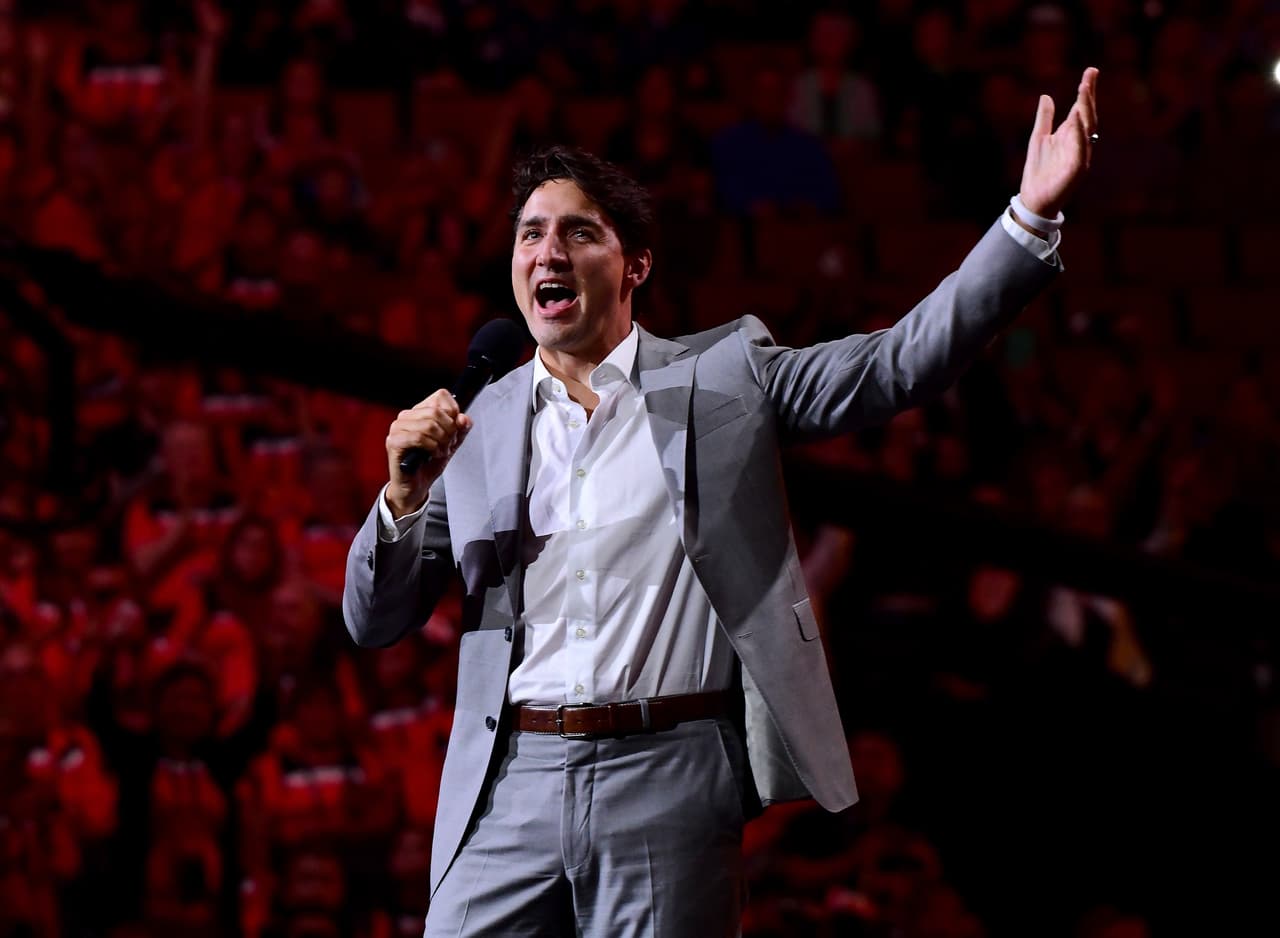 TORONTO, ON - SEPTEMBER 23: Prime Minister of Canada, Justin Trudeau, speaks during the opening ceremony of the 2017 Invictus Games at Air Canada Centre on September 23, 2017 in Toronto, Canada.The Invictus Games is the only international sporting event for wounded, injured and sick servicemen and Women (WIS). This year's games will bring together 550 competitors from 17 nations. (Photo by Harry How/Getty Images for the Invictus Games Foundation)