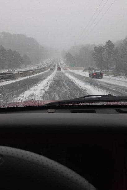 De igual forma, Humberto Mendoza describe que así estaba mientras manejaba por el 280 el martes por la mañana en Birmingham, Alabama.