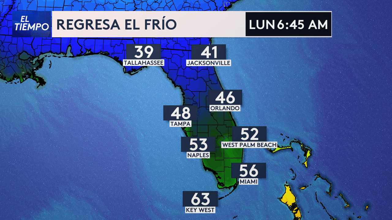 De posible récord de calor a frío: Miami verá un fuerte descenso en el termómetro