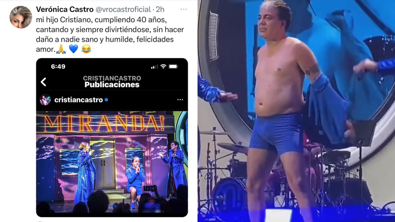 Este fue el mensaje con el que Verónica Castro reaccionó tras la polémica que desató su hijo Cristian por el aspecto y atuendo con el que apareció en un concierto en Argentina.
