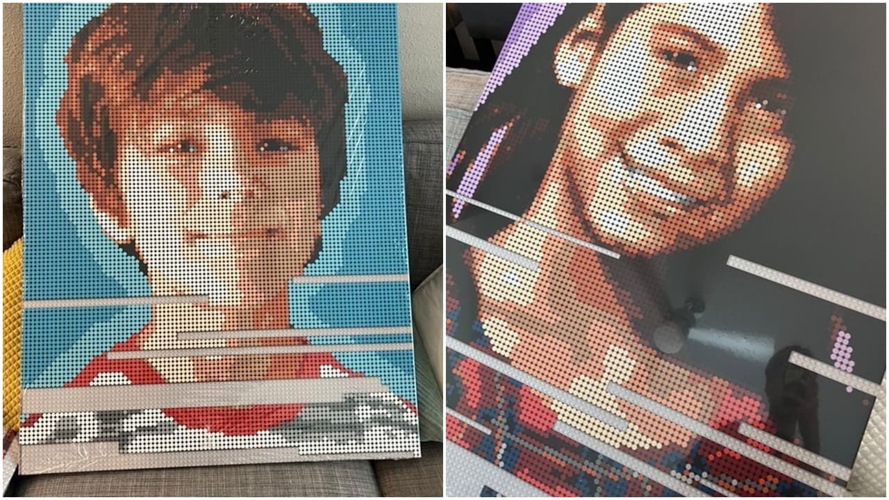 Los familiares de las 
<a href="https://www.univision.com/local/san-antonio-kwex/nombres-fotos-victimas-tiroteo-escuela-primaria-robb-uvalde-texas">21 víctimas de la masacre en Robb Elementary en Uvalde</a> recibieron los lienzos de sus seres queridos asesinados. Son retratos de Lego digitales dibujados a mano por Sean Kenney, un artista que basa su arte en piezas de Lego.