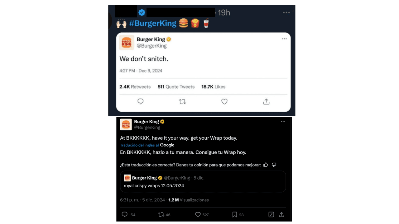 La imagen viral no luce como los posteos actuales de X.