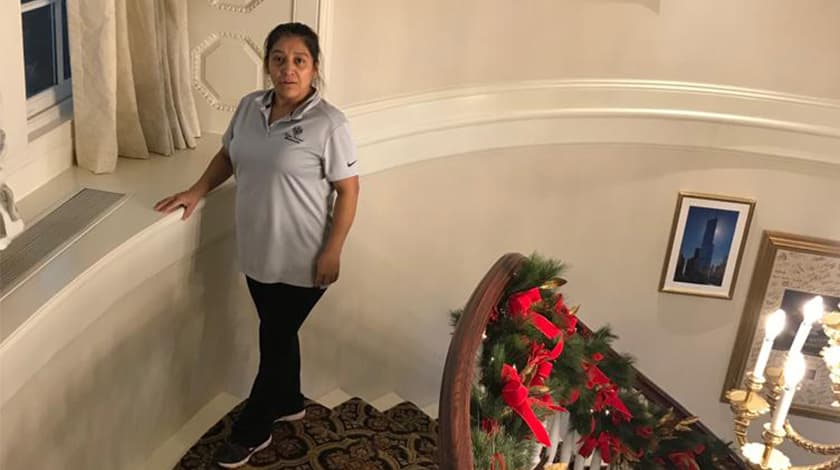 Victorina Sanán Morales trabajó en el club de Trump en Bedminster, Nueva Jersey, haciendo la limpieza de la casa de Donald Trump y su hija Ivanka.