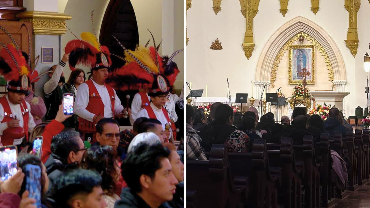 Mañanitas y misas en la Catedral Santuario Nacional de Guadalupe: Fieles de Dallas conmemoran la aparición de la Virgen
