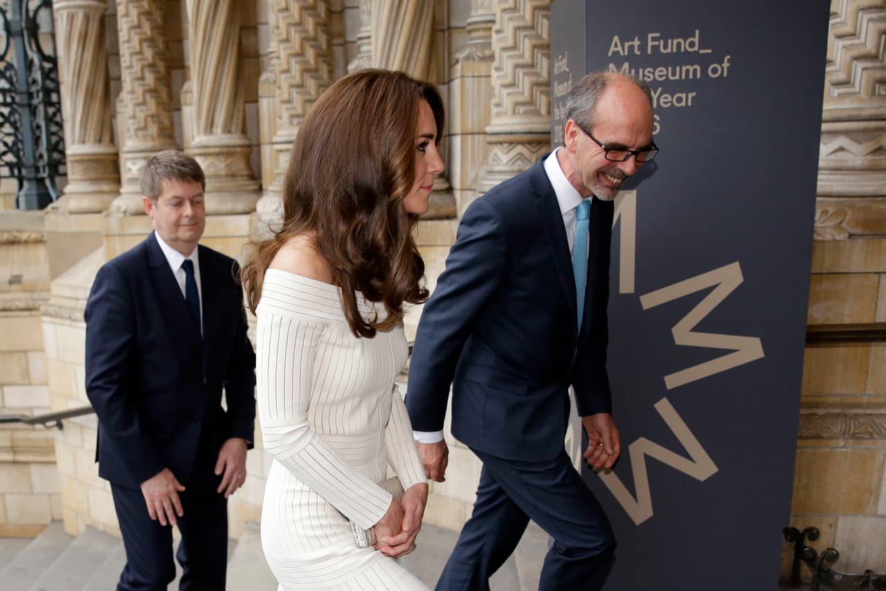 Kate arribó sin su esposo, el príncipe William.