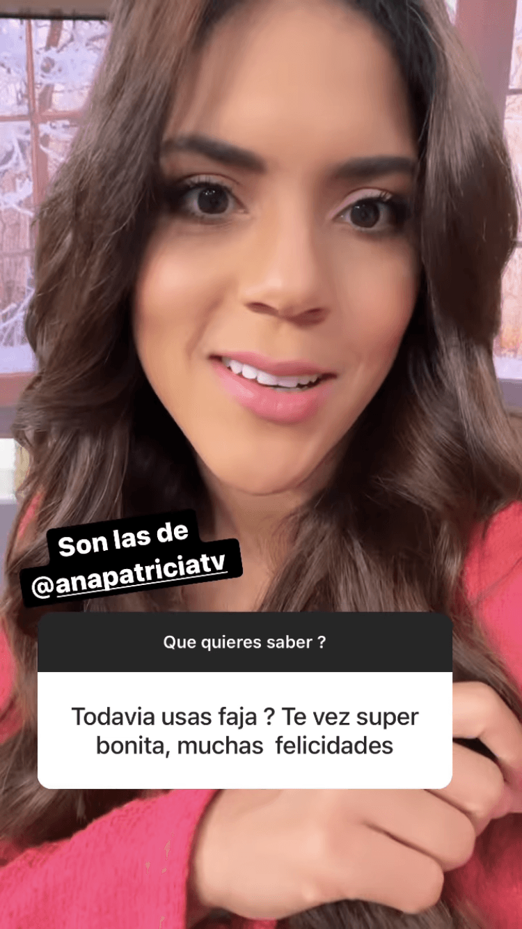 “Todavía uso faja. La verdad es que ya estoy flaca, pero uso faja porque tengo mi barriguita de cangurito que le queda a uno, que es donde estaba mi hijo, lo que se estiró, pero me siento muy bien. Uso la fajita para que recoja la postura", confesó.
